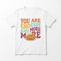 You Are Enough And More - Retro Lotus Flower Inspirational Self-Love Tee Unisex , , , Long Sleeve Tee