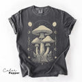 Celestial Mushroom Boho Trendy Comfort Tee Unisex , , , Long Sleeve Tee