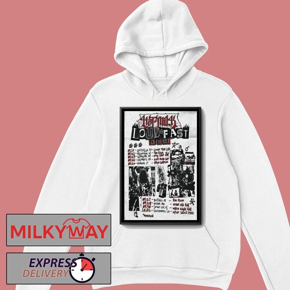 Milk Loud Fast Poster shirt Unisex , , , Long Sleeve Tee