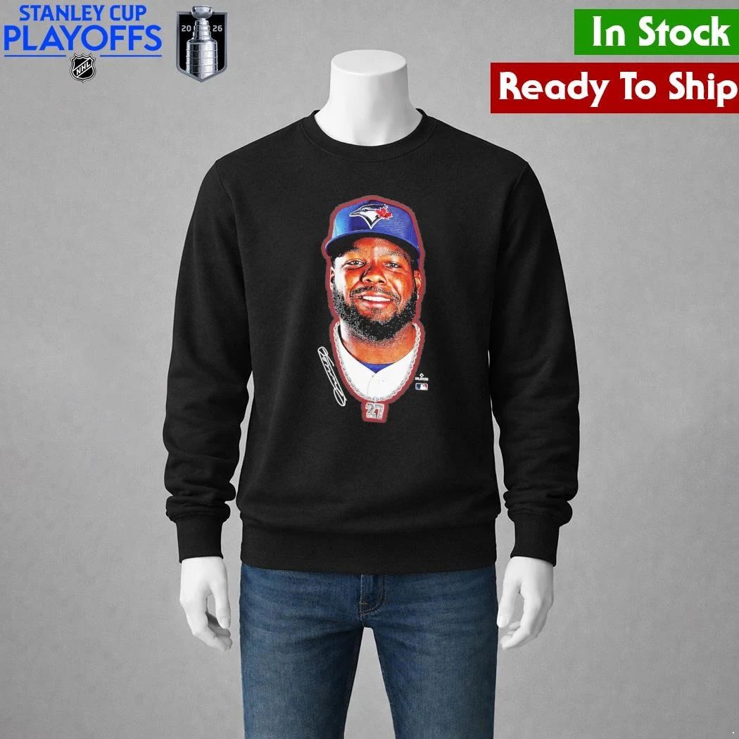 Toronto Blue Jays Vladimir Guerrero Jr. Outerstuff Black Headliner Shirt Unisex , , , Long Sleeve Tee
