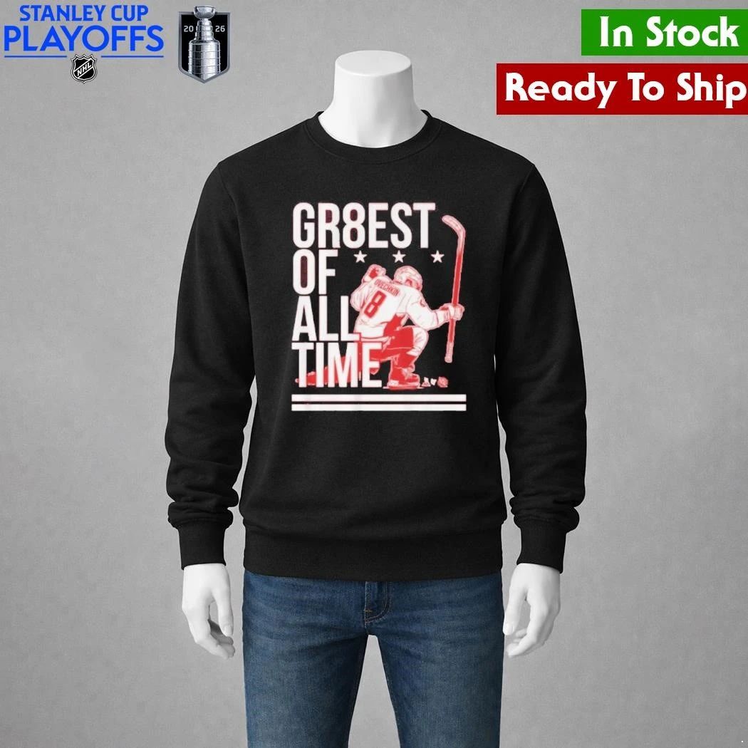 Alex Ovechkin The Gr8est Of All Time Shirt Unisex , , , Long Sleeve Tee