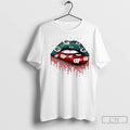 Premium Green Bay Packers X Wisconsin Badgers Girl Lips Unisex , , , Long Sleeve Tee