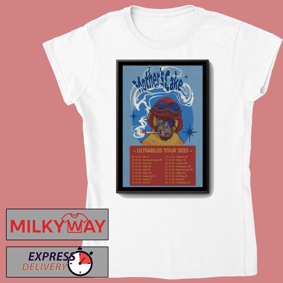 Mother’s Cake Ultrabliss Tour 2025 Poster shirt Unisex , , , Long Sleeve Tee