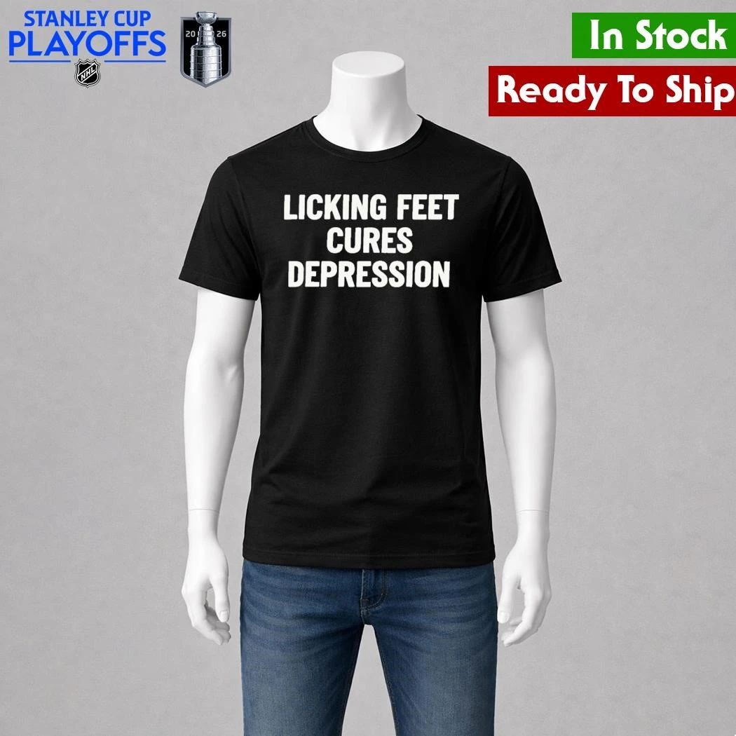 Licking Feet Cures Depression Shirt Unisex , , , Long Sleeve Tee
