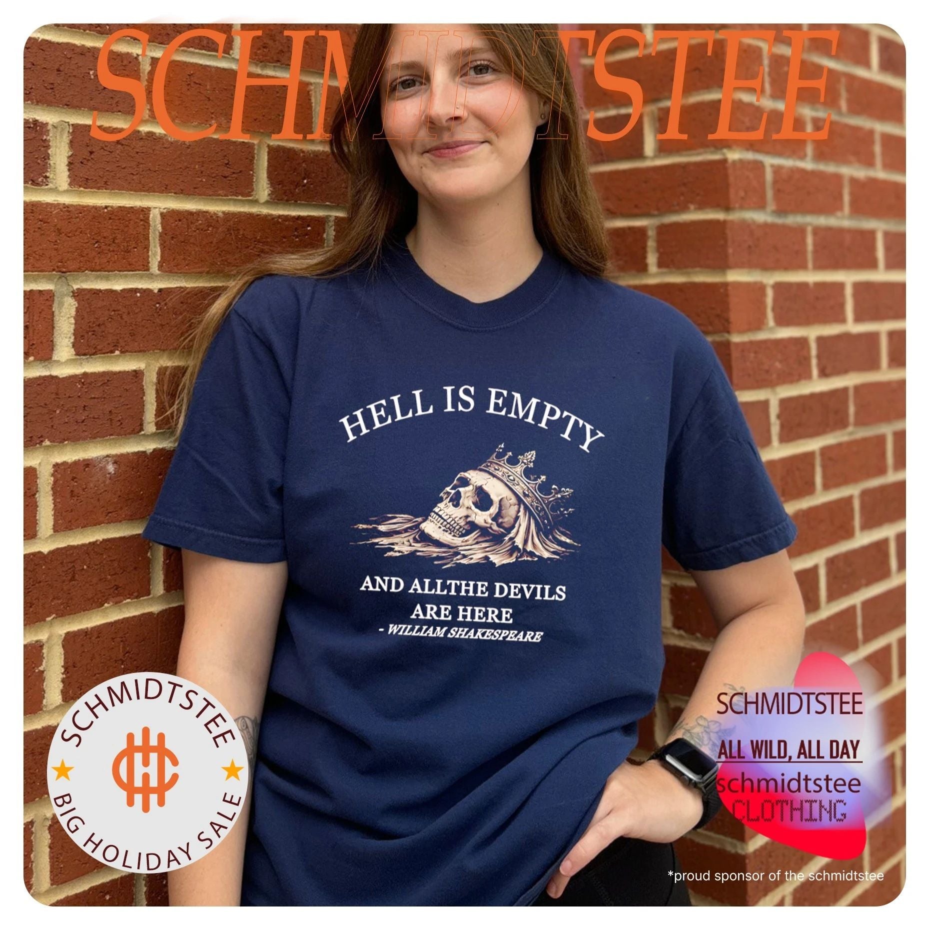 William Shakespeare quote hell is empty and all the devils are here shirt