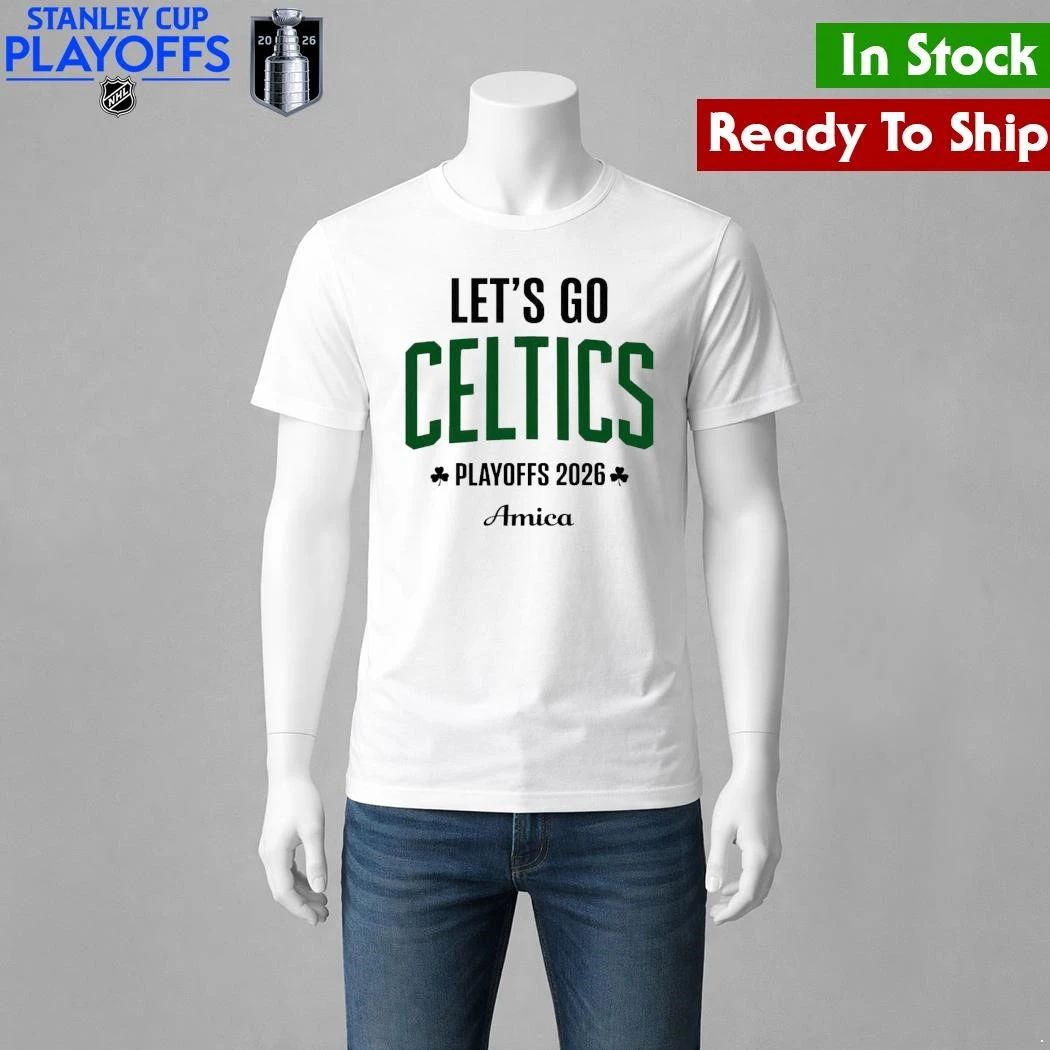 Boston Celtics Let’s Go Celtics Basketball Playoffs 2026 Amica Shirt Unisex , , , Long Sleeve Tee