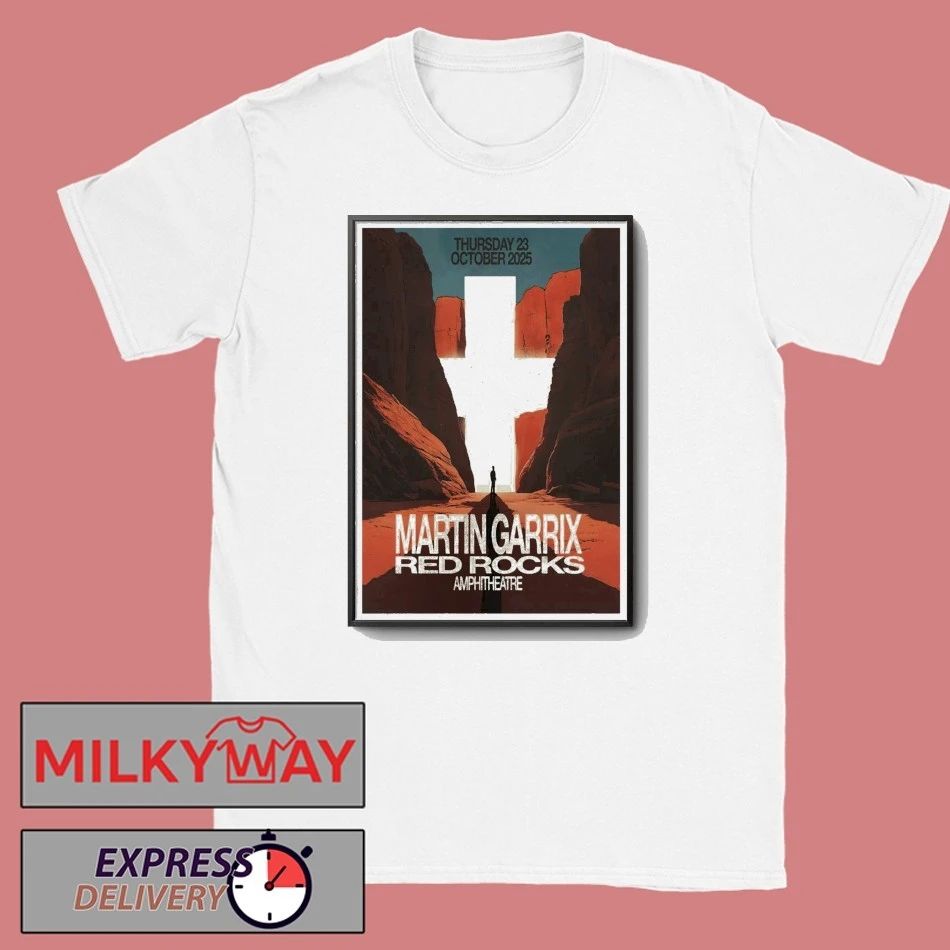 Martin Garrix October 23 2025 Red Rocks Amphitheater Morrison CO Poster shirt Unisex , , , Long Sleeve Tee