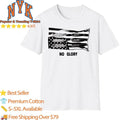 No Glory Bullet Flag Punk Rock Grunge Skull Military Shirt