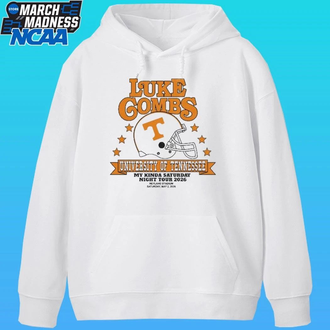 Luke Combs University Of Tennessee My Kinda Saturday Night Tour May 2 2026 Neyland Stadium In Knoxville, Tn Helmet Shirt