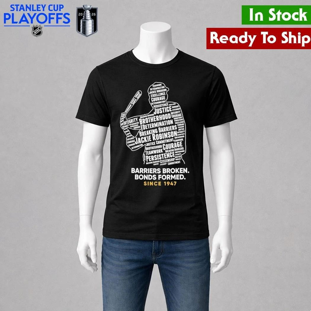 Jackie Robinson Day Barriers Broken Bonds Formed Since 1947 Shirt Unisex , , , Long Sleeve Tee