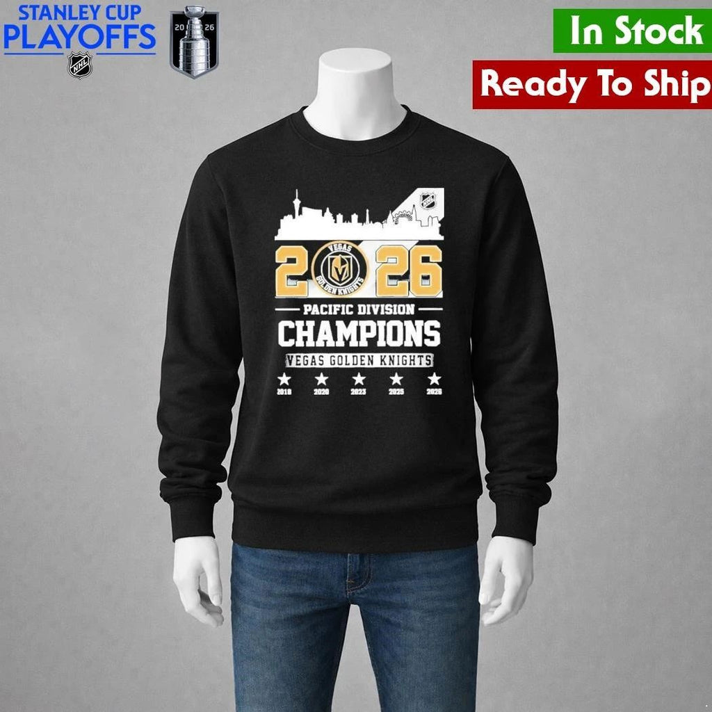 Pacific Division Champions Vegas Golden Knights Shirt Unisex , , , Long Sleeve Tee