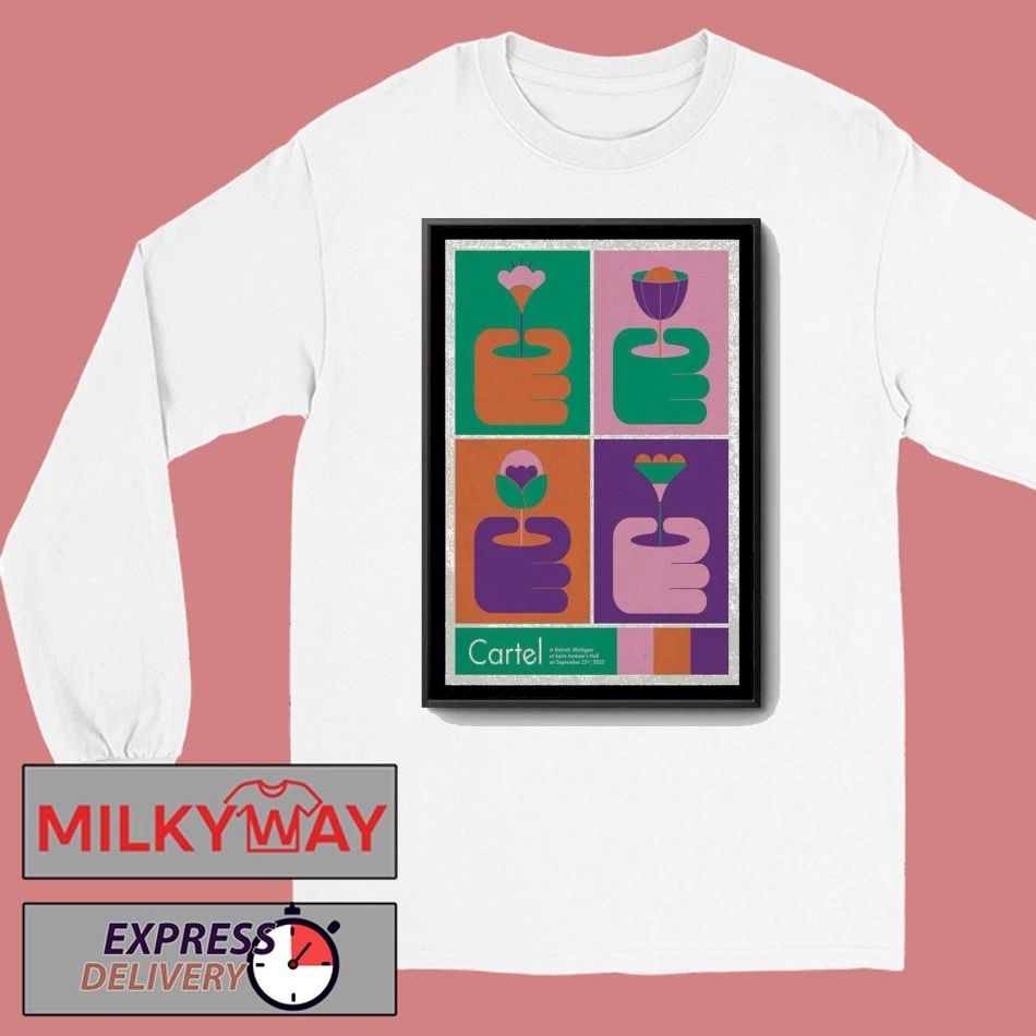 Poster Cartel Event Detroit, MI 09.23.2025 shirt Unisex , , , Long Sleeve Tee