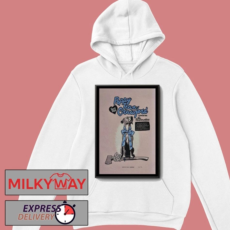 Poppy Jean Crawford West Coast Tour 2025 Poster shirt Unisex , , , Long Sleeve Tee
