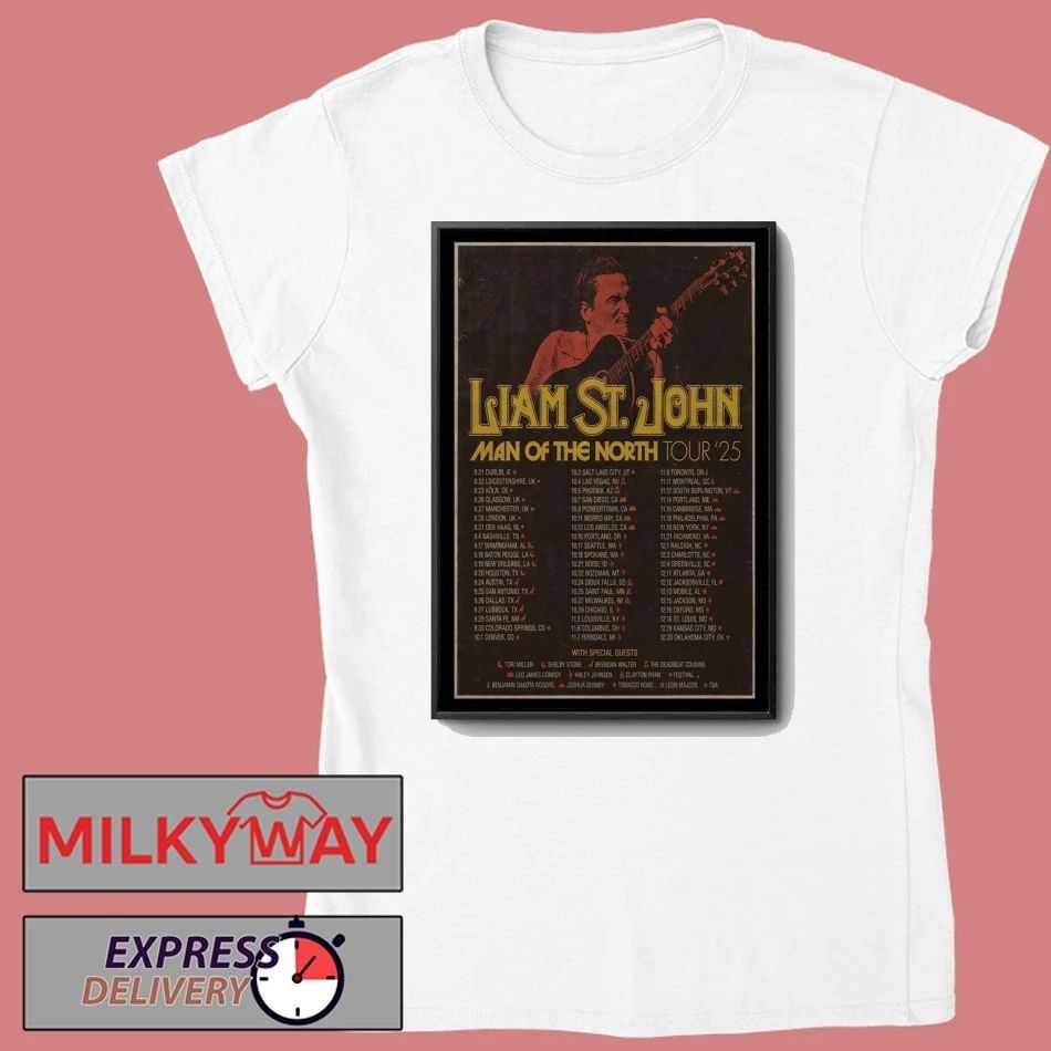 Liam St. John Man Of The North Tour 2025 Poster shirt Unisex , , , Long Sleeve Tee