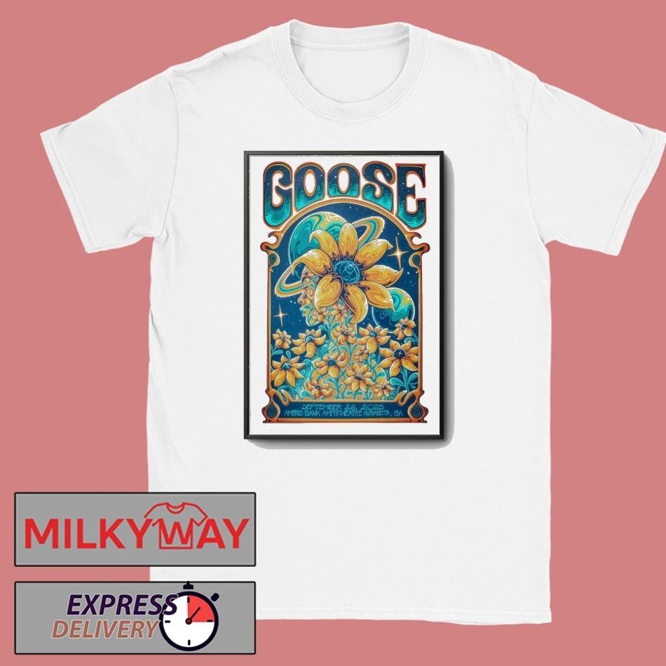 Goose Sep 26 2025 Ameris Bank Amphitheatre In Alpharetta GA Poster shirt Unisex , , , Long Sleeve Tee