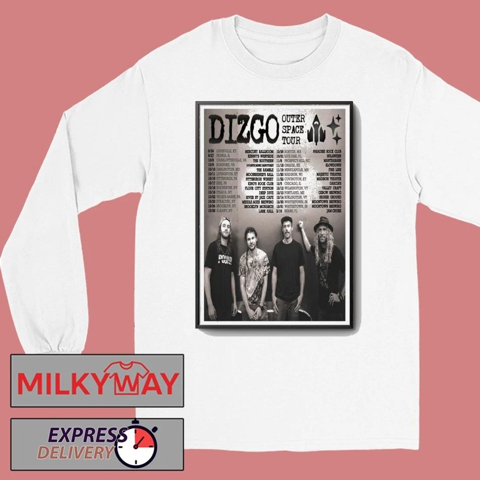 DIZGO Outer Space Tour 2025 Poster shirt Unisex , , , Long Sleeve Tee