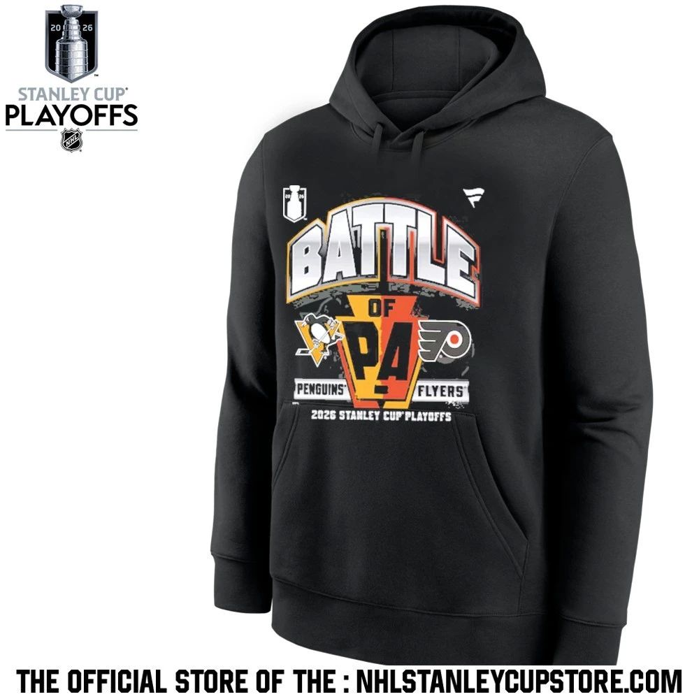 Penguins Vs Flyers Battle of PA NHL Stanley Cup Playoffs 2026 Shirt Unisex , , , Long Sleeve Tee