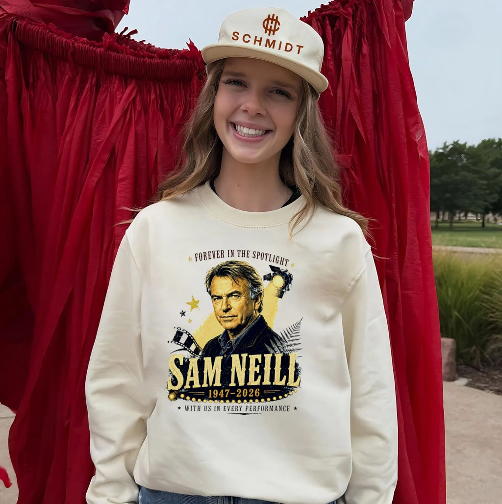 Sam Neill Forever in the Spotlight 1947-2026 Tribute shirt