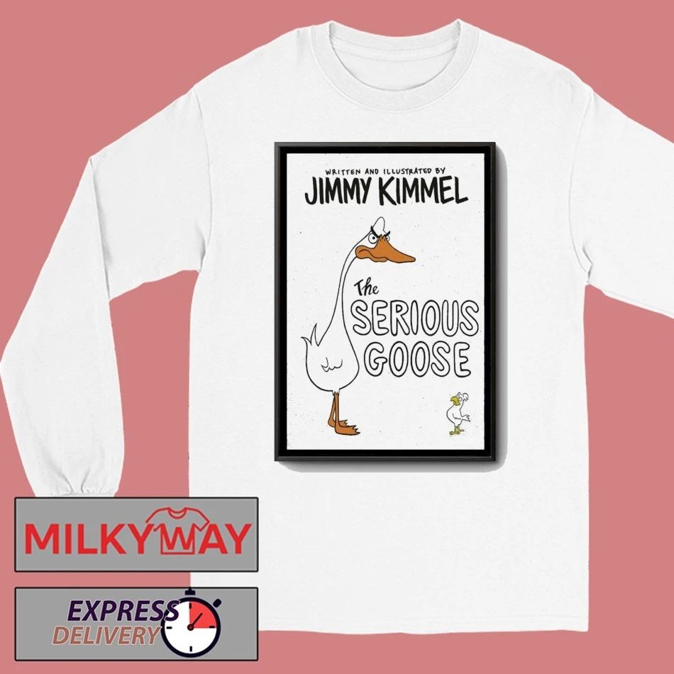 The Serious Goose Illustrated Art Poster shirt Unisex , , , Long Sleeve Tee