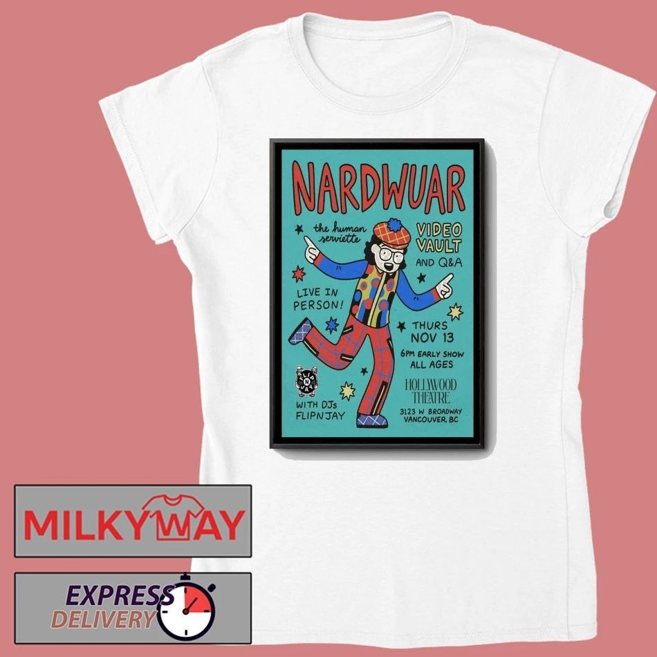 Nardwuar Nov 13 2025 Vancouver Canada Poster shirt Unisex , , , Long Sleeve Tee
