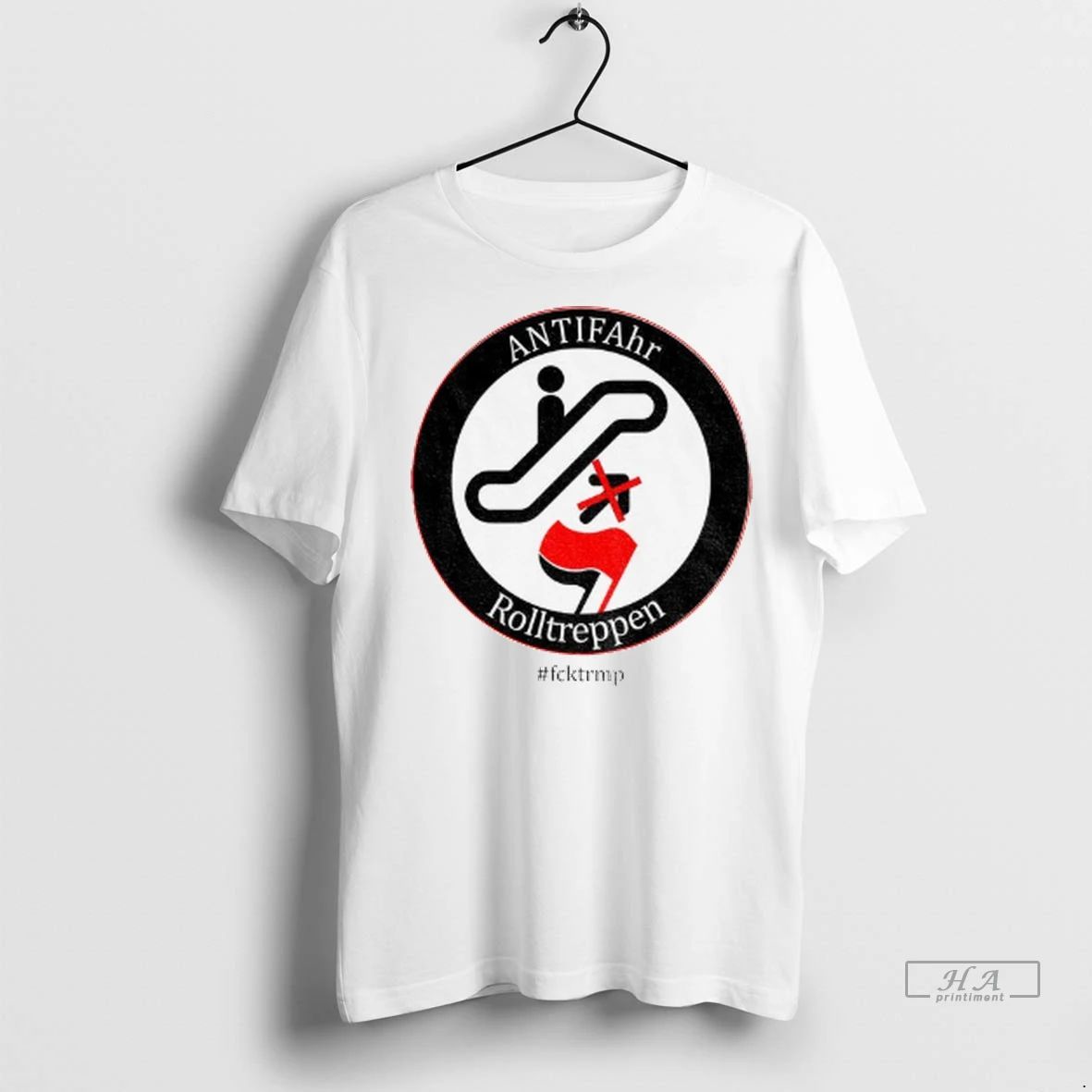 Trendy Officials Trump Escalator Antifa Fuck Truump Shirt Sweater Unisex , , , Long Sleeve Tee