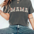 Mama Boho Floral Comfort Tee Soft Cotton Mom Shirt Gift Unisex , , , Long Sleeve Tee