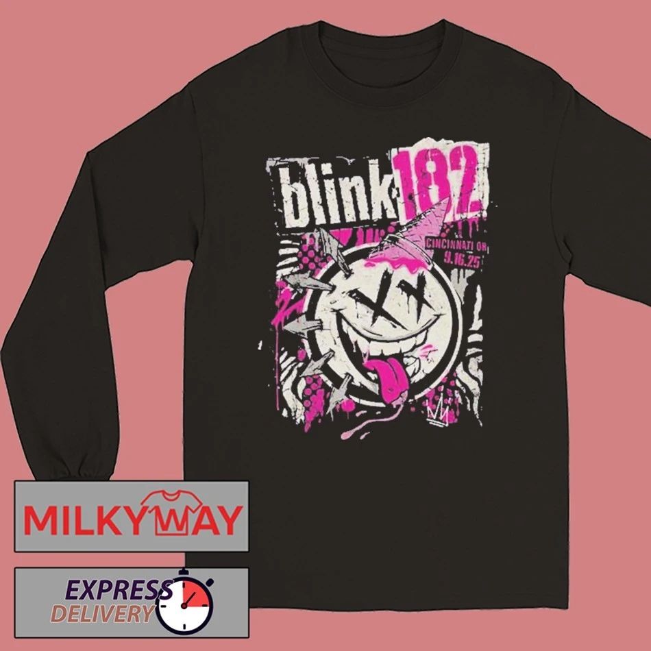 Blink 182 Cincinnati Show At Riverbend Music Center On September 16 2025 Cincinnati OH shirt