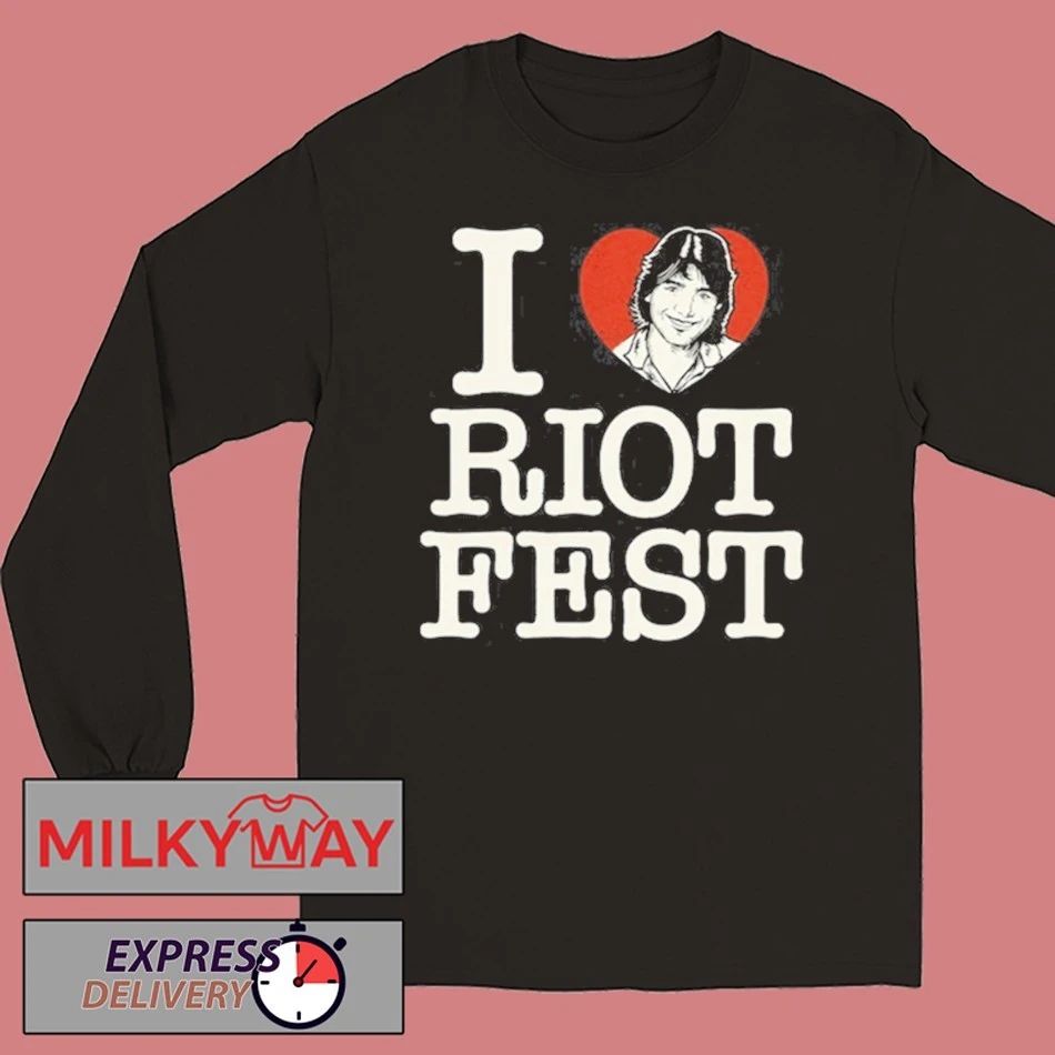 I Love Riot Fest 2025 shirt Unisex , , , Long Sleeve Tee