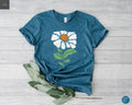 Boho Daisy Flower Comfort Tee Shirt Botanical Style Unisex , , , Long Sleeve Tee