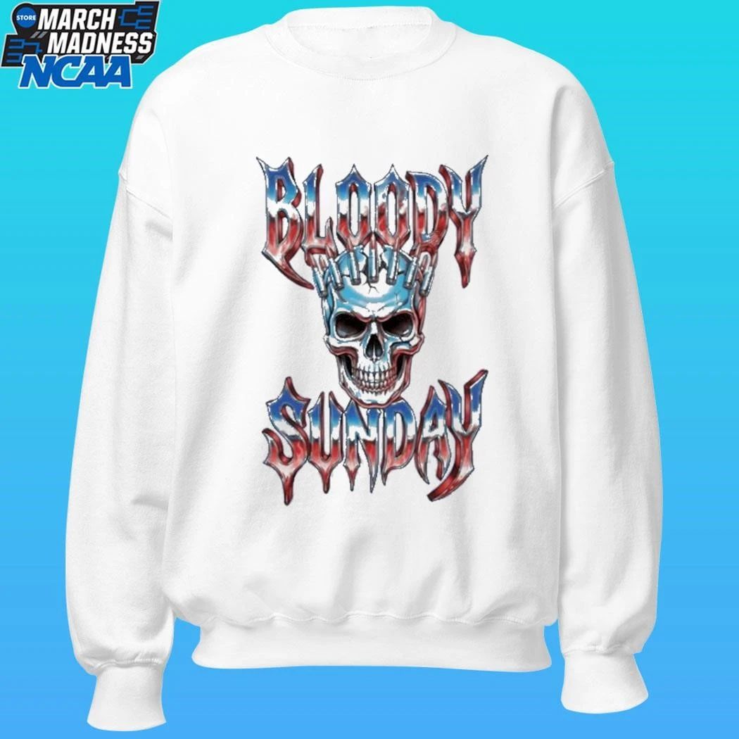 Bloody Sunday Divided States Skull Shirt Unisex , , , Long Sleeve Tee