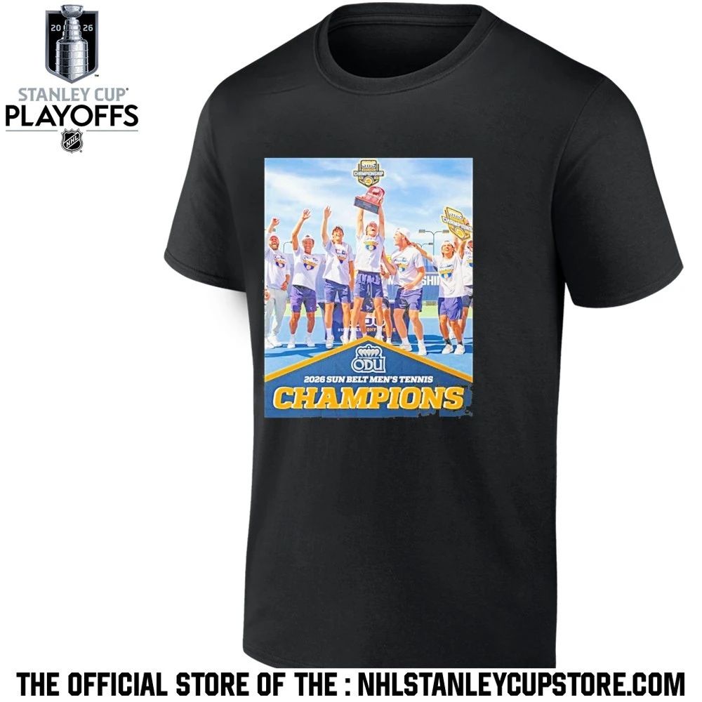 Old Dominion Mens Tennis 2026 Sun Belt Mens Tennis Champions Shirt Unisex , , , Long Sleeve Tee