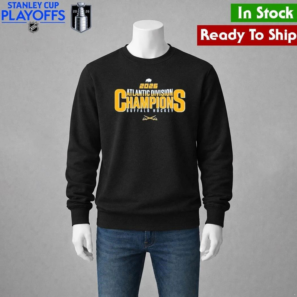Buffalo Sabres hockey 2026 Atlantic Division Champions Shirt Unisex , , , Long Sleeve Tee