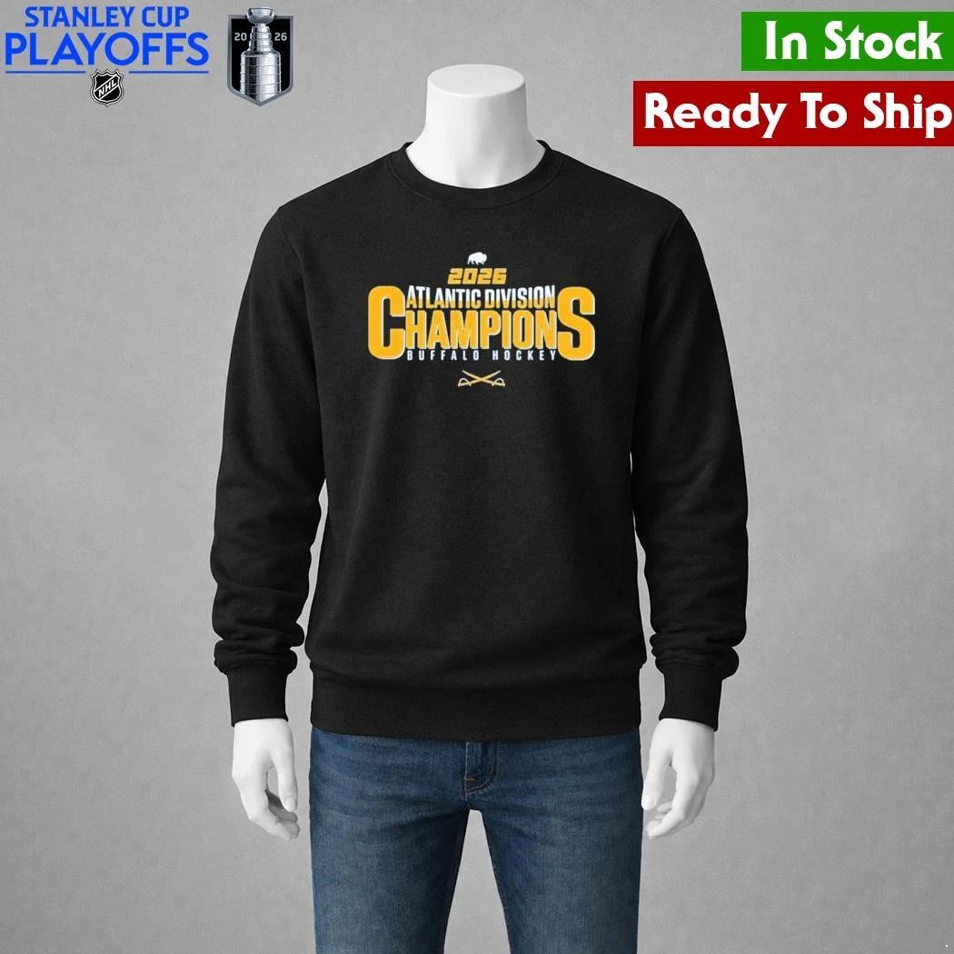 Buffalo Sabres hockey 2026 Atlantic Division Champions Shirt Unisex , , , Long Sleeve Tee