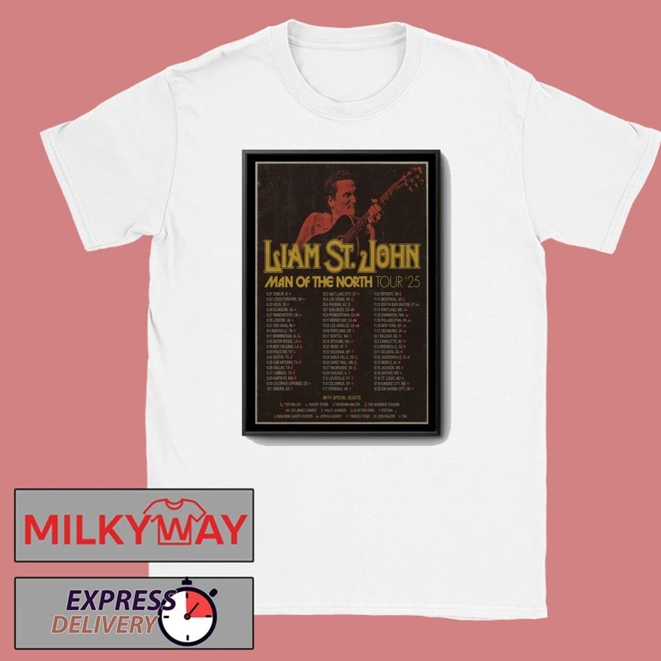 Liam St. John Man Of The North Tour 2025 Poster shirt Unisex , , , Long Sleeve Tee