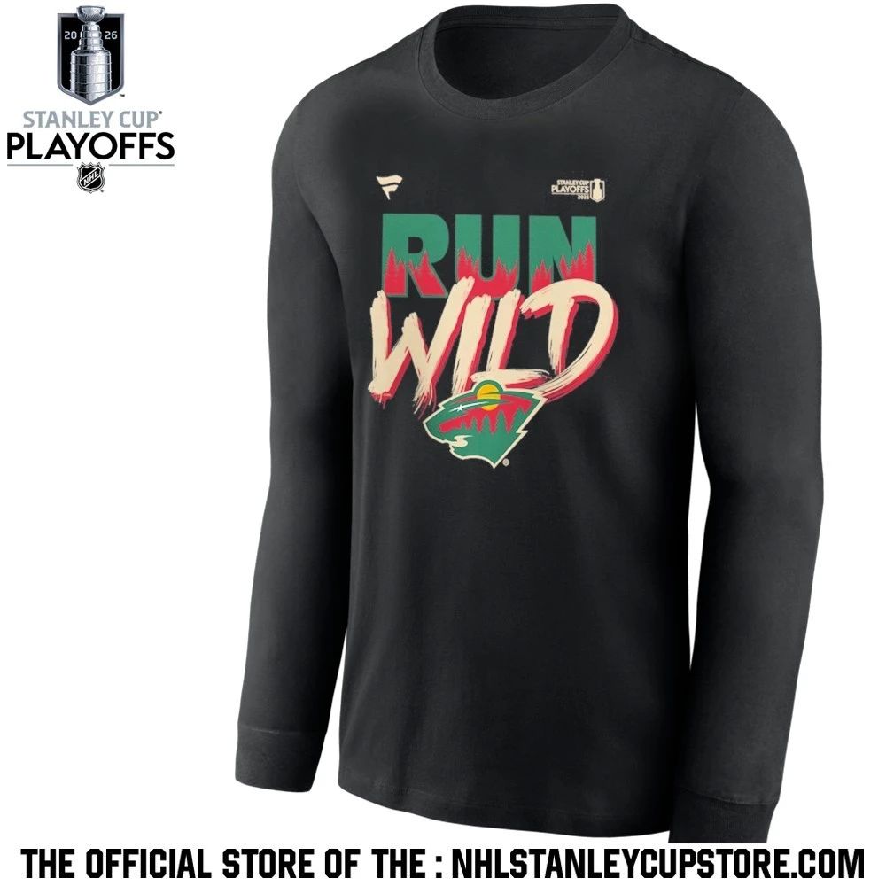 Minnesota Wild Black 2026 Stanley Cup Playoffs Slogan Shirt Unisex , , , Long Sleeve Tee