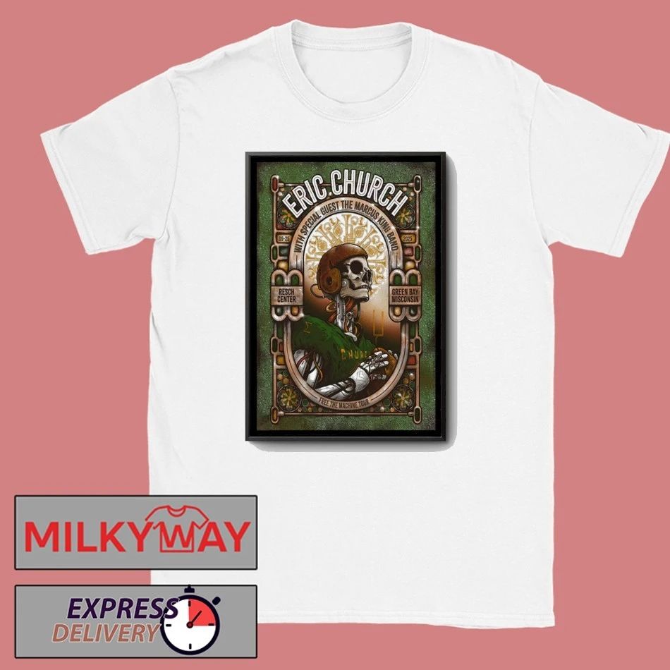 Eric Church Sept 25 2025 Resch Center Green Bay WI Poster shirt Unisex , , , Long Sleeve Tee