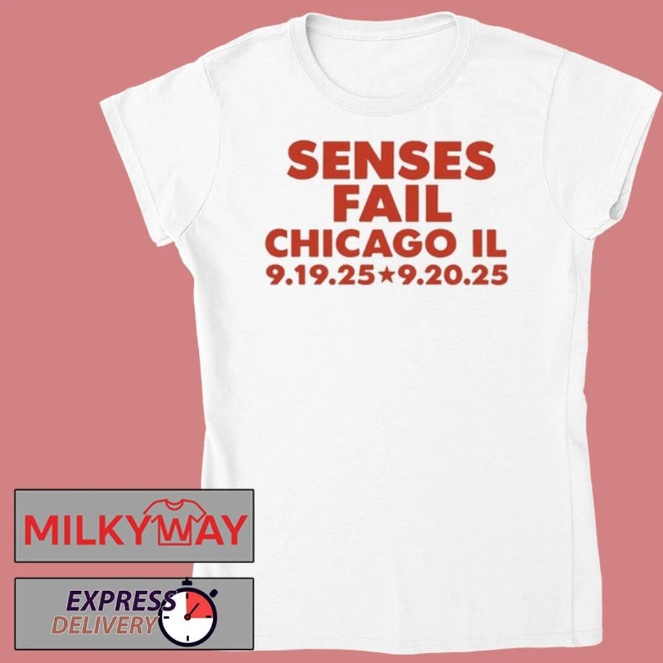 Senses Fail Tour Chicago, IL 09.19 + 09.20, 2025 Shirt Unisex , , , Long Sleeve Tee