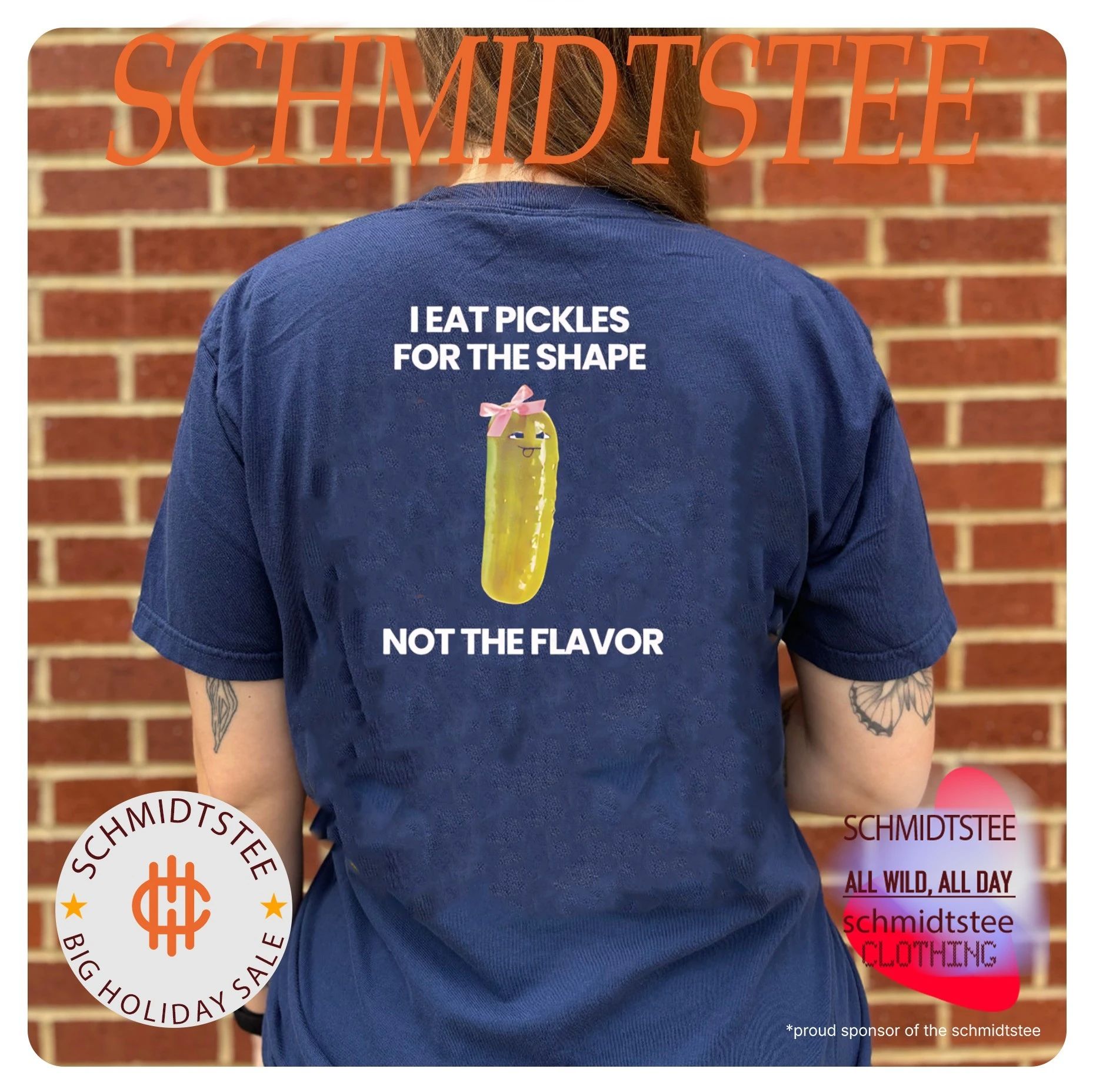 I eat pickles for the shape not the flavor shirt