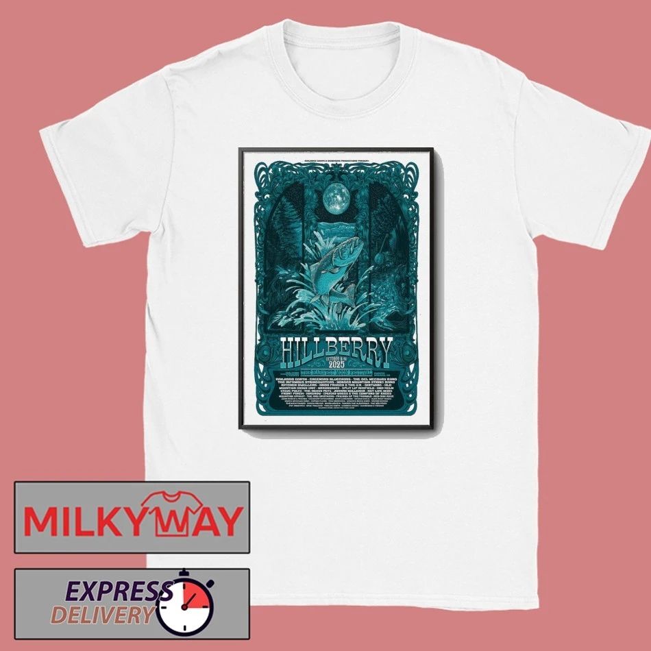 Poster Hillberry Music Fes Eureka Springs, AR October 08-12, 2025 shirt Unisex , , , Long Sleeve Tee