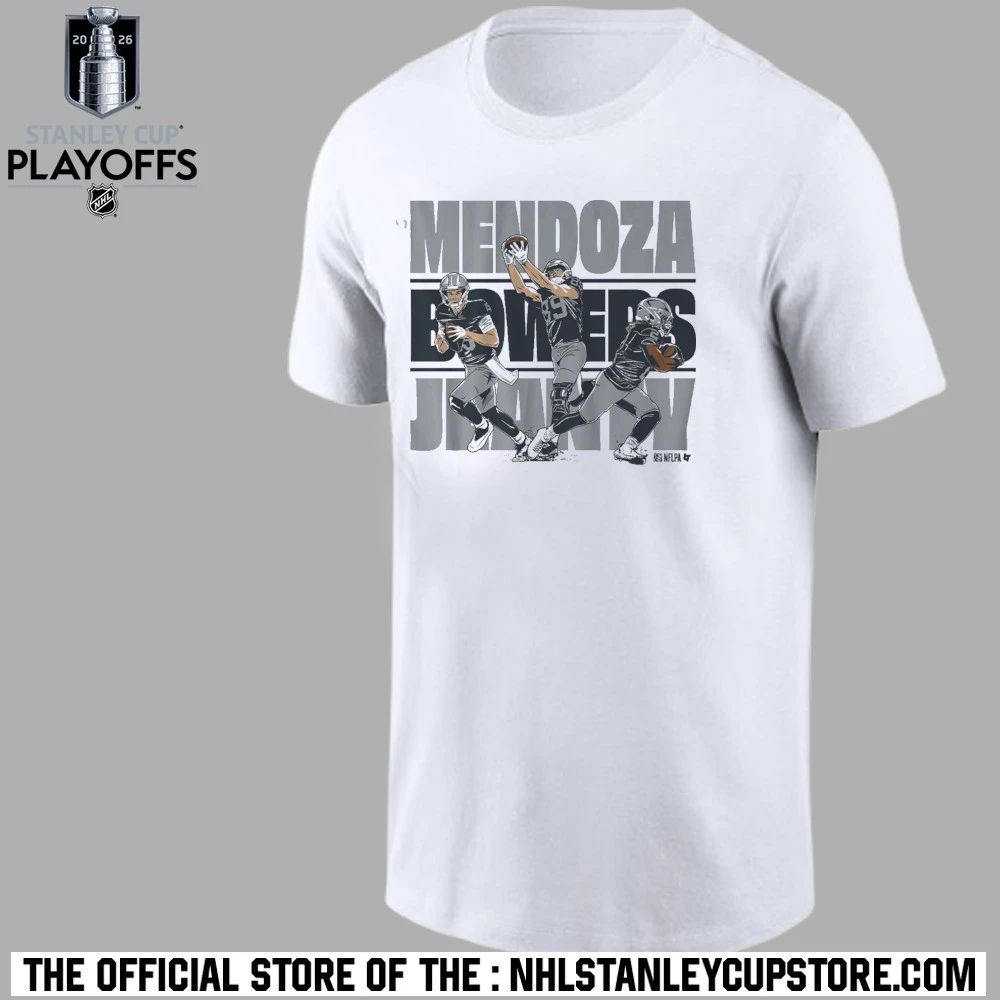 Fernando Mendoza, Ashton Jeanty & Brock Bowers Vegas Trio Shirt Unisex , , , Long Sleeve Tee