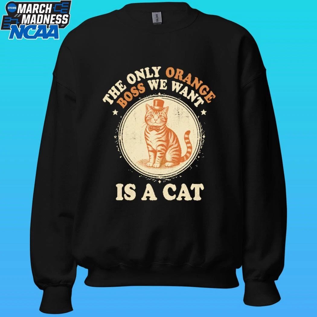 Jimmy Kimmel The Only Orange Boss We Want Is A Cat Shirt Unisex , , , Long Sleeve Tee