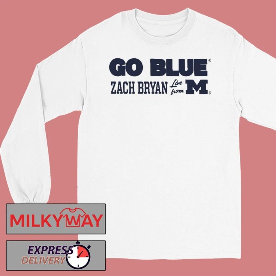 Zach Bryan The Big House Michigan Football 2025 Unisex , , , Long Sleeve Tee