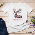 Vibrant Boho Reindeer Christmas Graphic Funny Christmas Shirt Unisex Unisex , , , Long Sleeve Tee