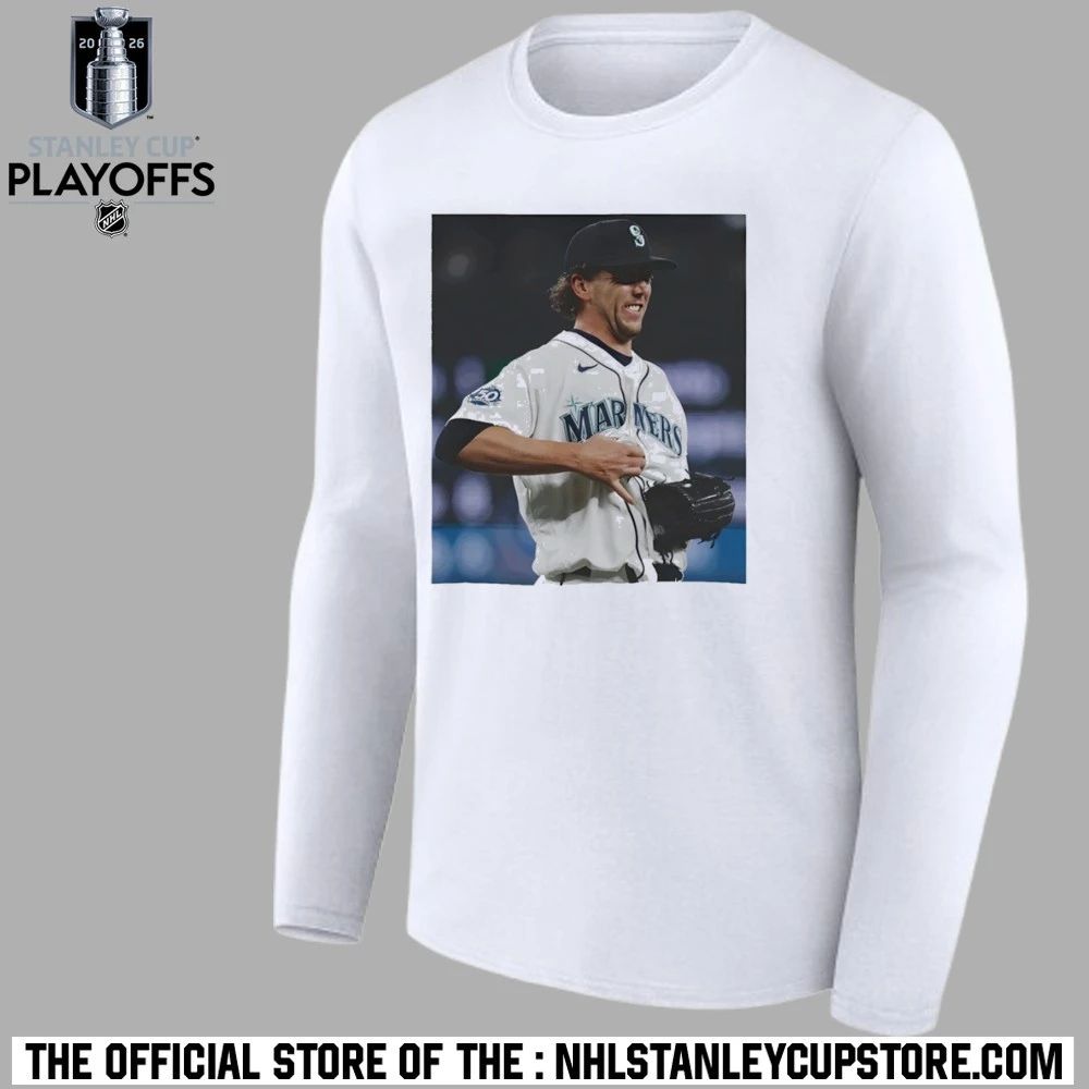 Logan Gilbert Baseball Pitcher Catches Ball In Photo Shirt Unisex , , , Long Sleeve Tee