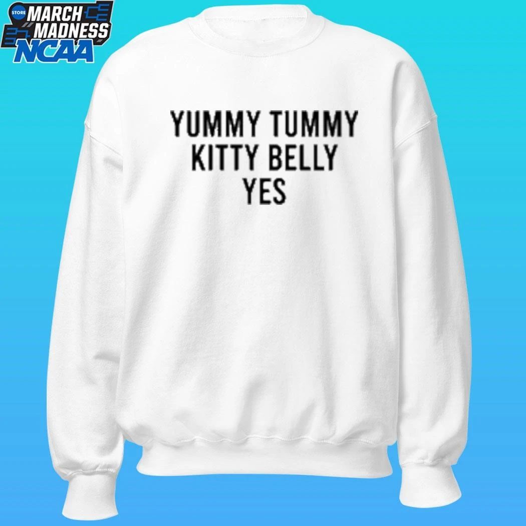 Yummy Tummy Kitty Belly Yes Shirt Unisex , , , Long Sleeve Tee