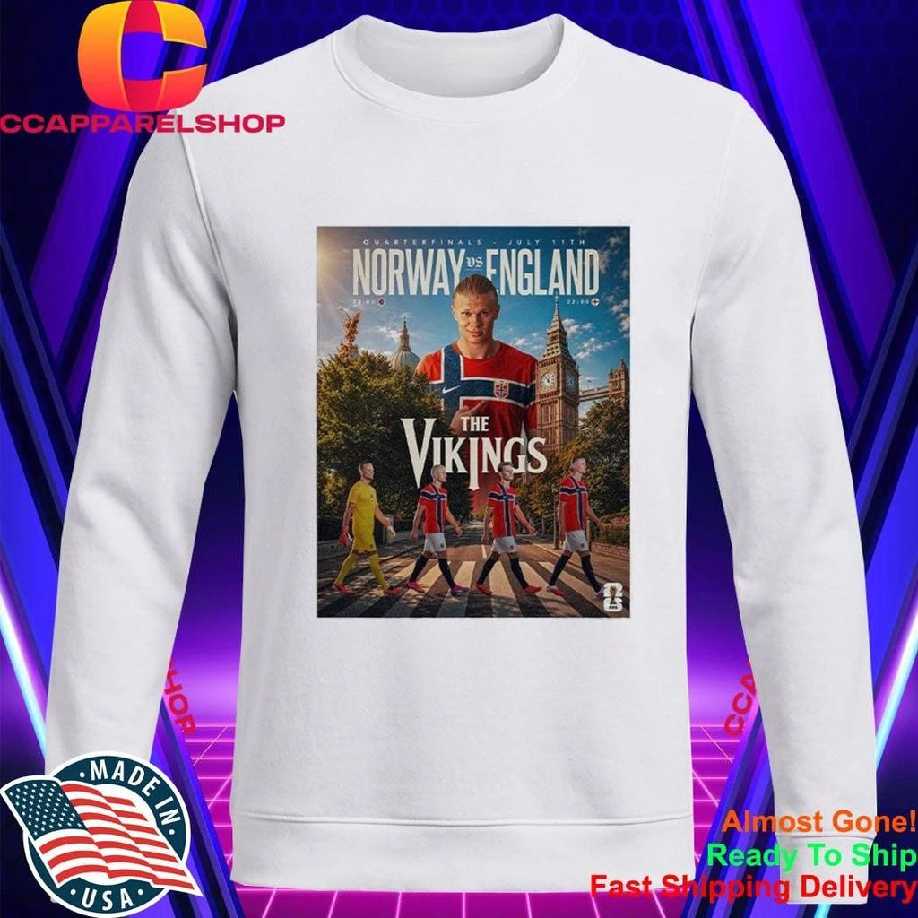 Erling Haaland Norway vs England 2026 World Cup Quarterfinals Abbey Road Shirt