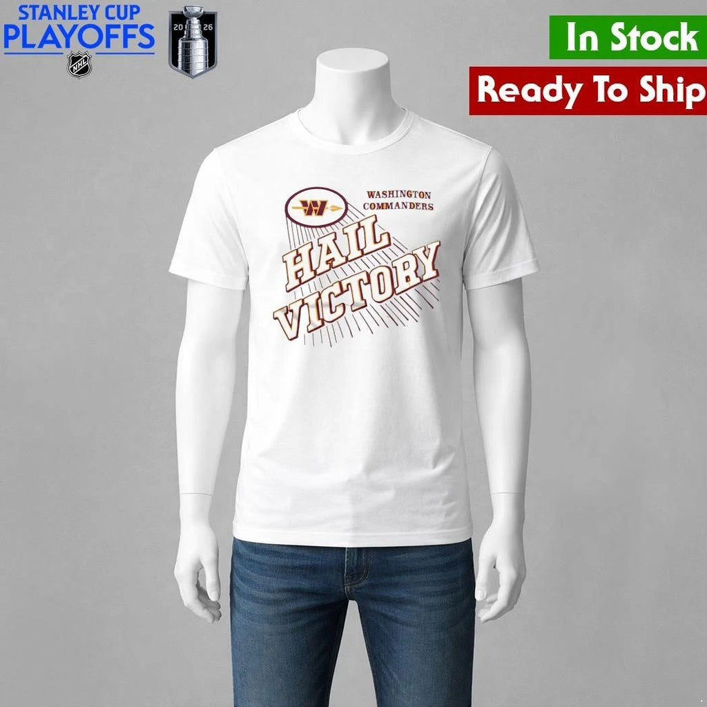 Washington Commanders Hail Victory Logo Tri-Blend Shirt Unisex , , , Long Sleeve Tee