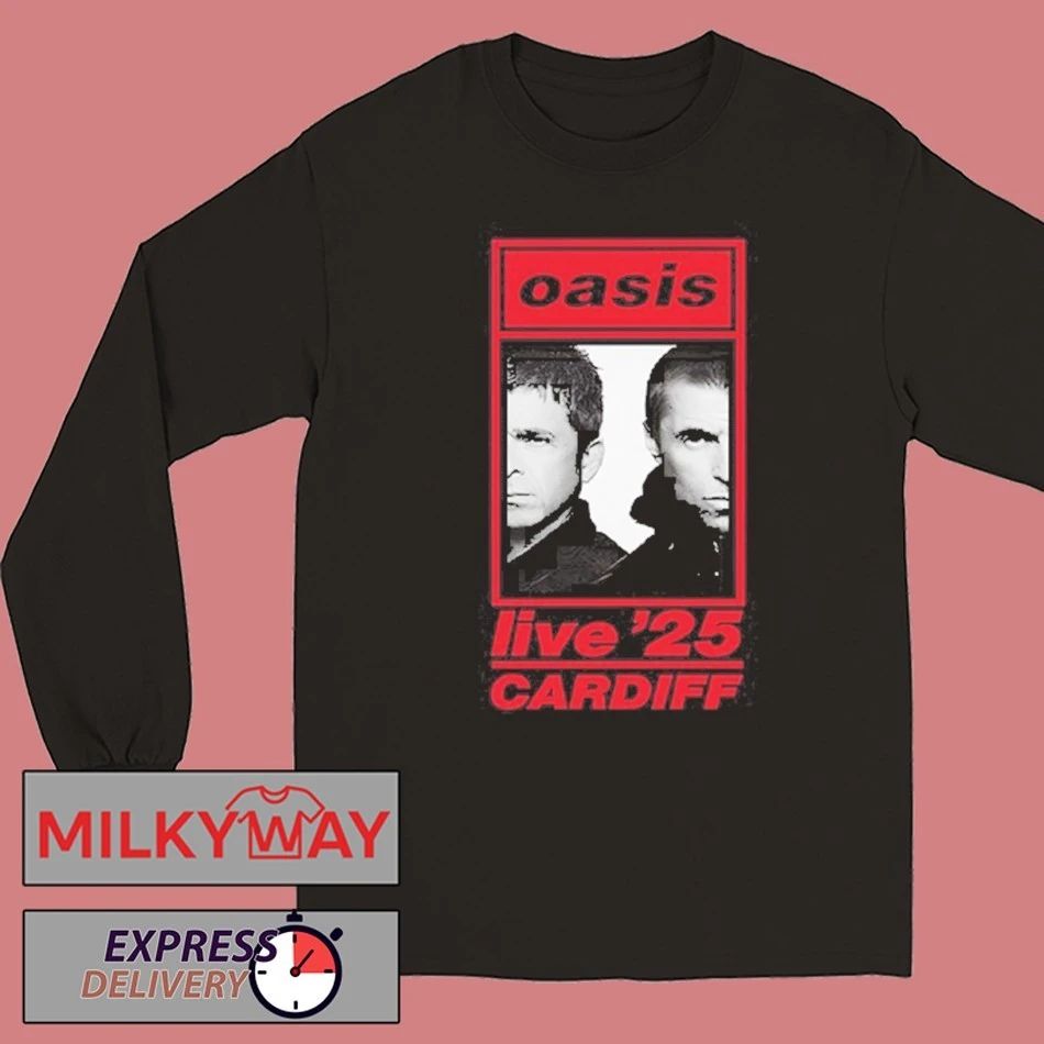 Oasis 2025 Cardiff Event Unisex , , , Long Sleeve Tee