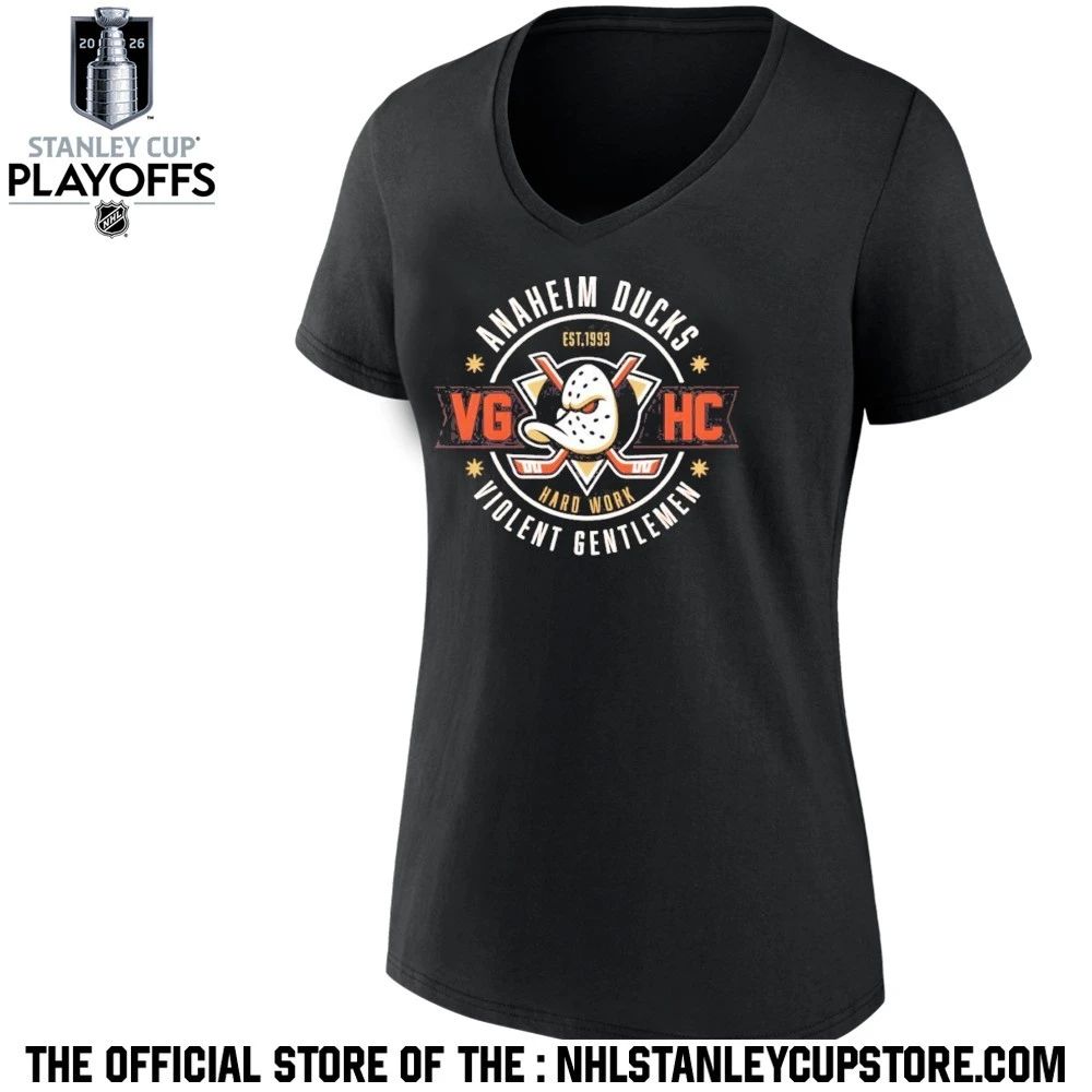 Anaheim Ducks Violent Gentlemen Hockey Vghc Nhl Stanley Cup 2026 Shirt Unisex , , , Long Sleeve Tee