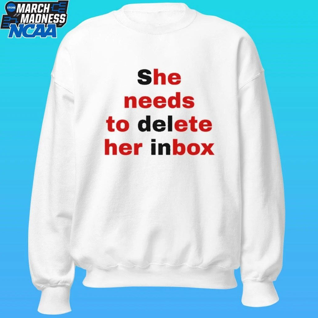 She Needs To Delete Her Inbox He Needs To Ete Her Box Shirt Unisex , , , Long Sleeve Tee